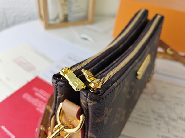 ルイヴィトンバッグ素材ディテール